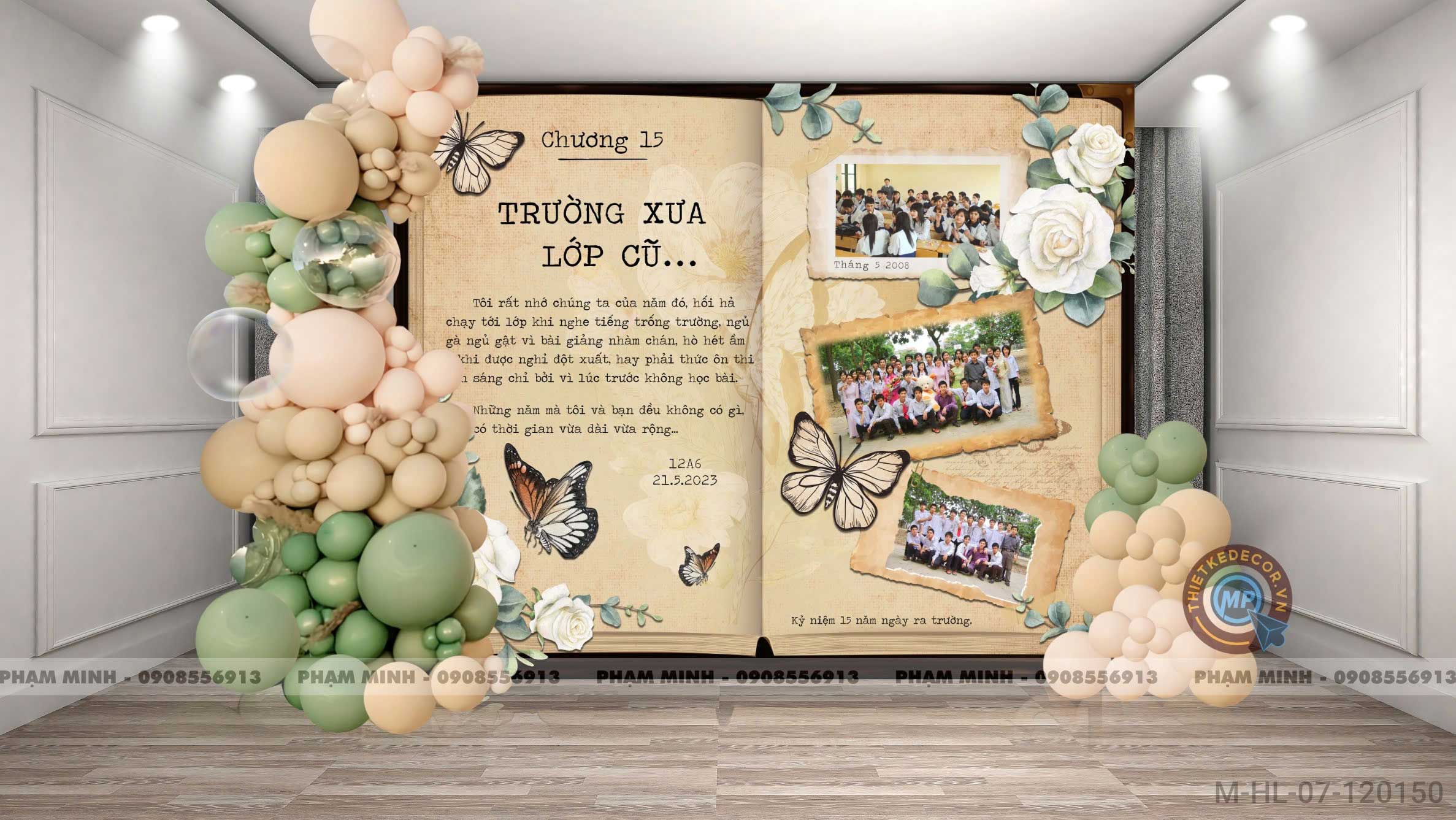 File thiết kế Background Họp lớp họp khóa kỷ niệm ngày trở về