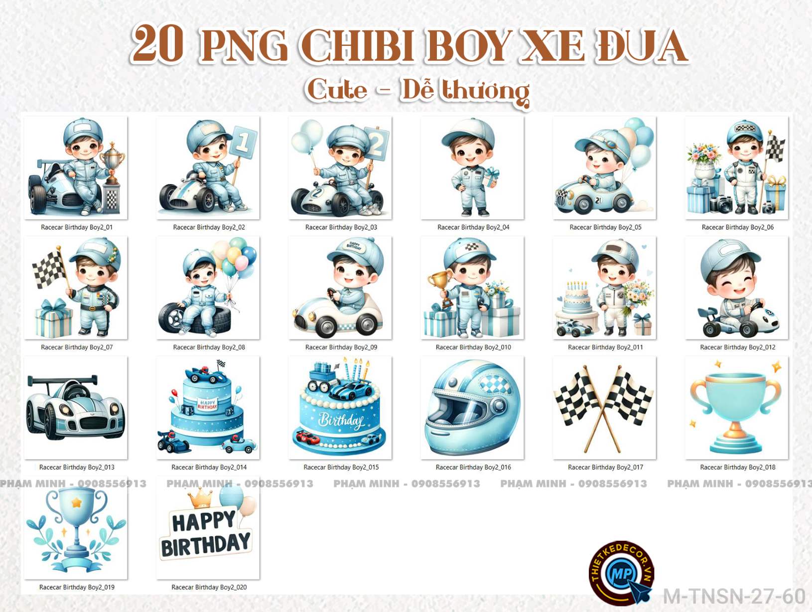 20 PNG Chibi boy đua xe tone xanh dễ thương cute đáng yêu 300ppi tách nền nét căng