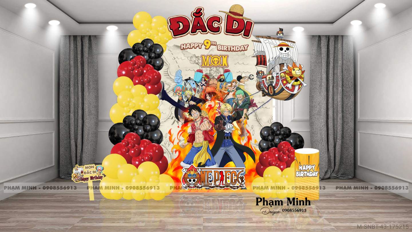 File thiết kế sinh nhật chủ đề One Piece đẳng cấp.