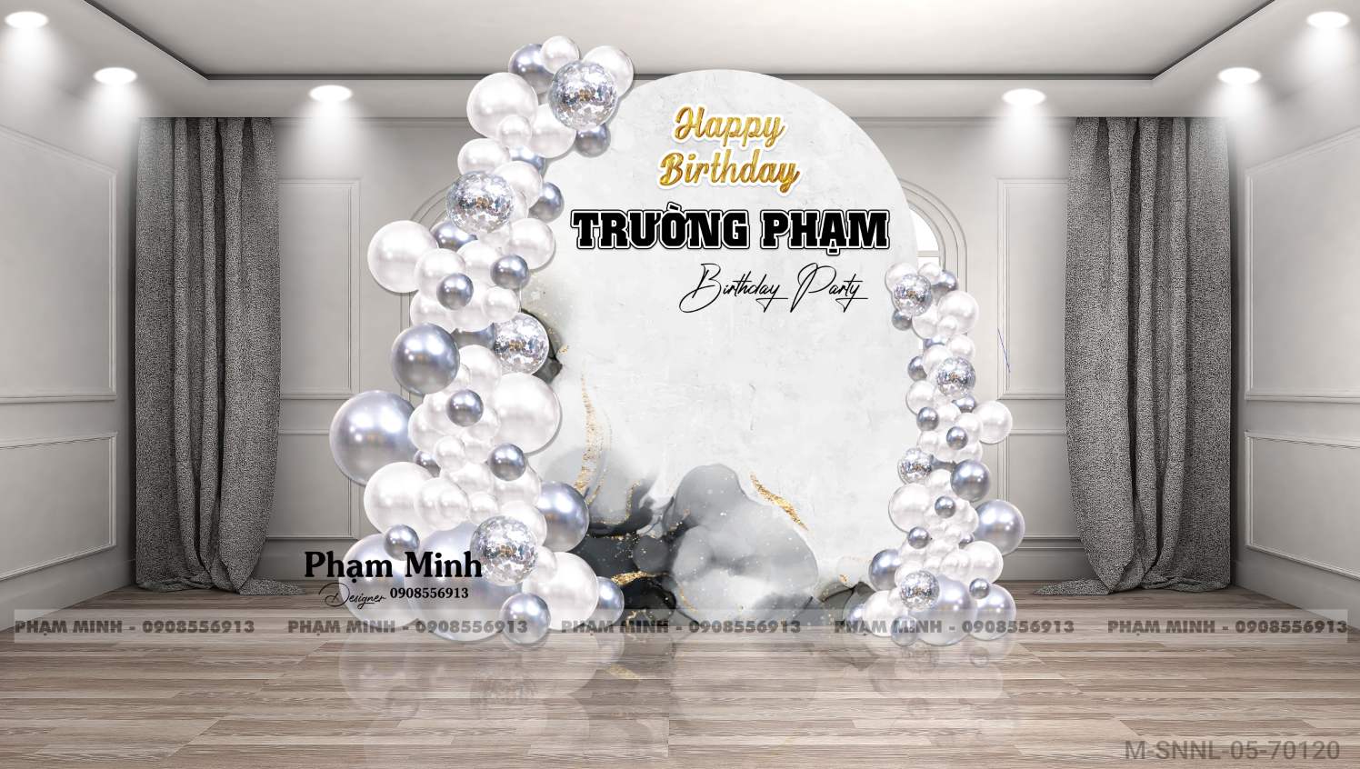 File thiết kế sinh nhật cho Sếp / Chàng Trai sang trọng đẳng cấp.