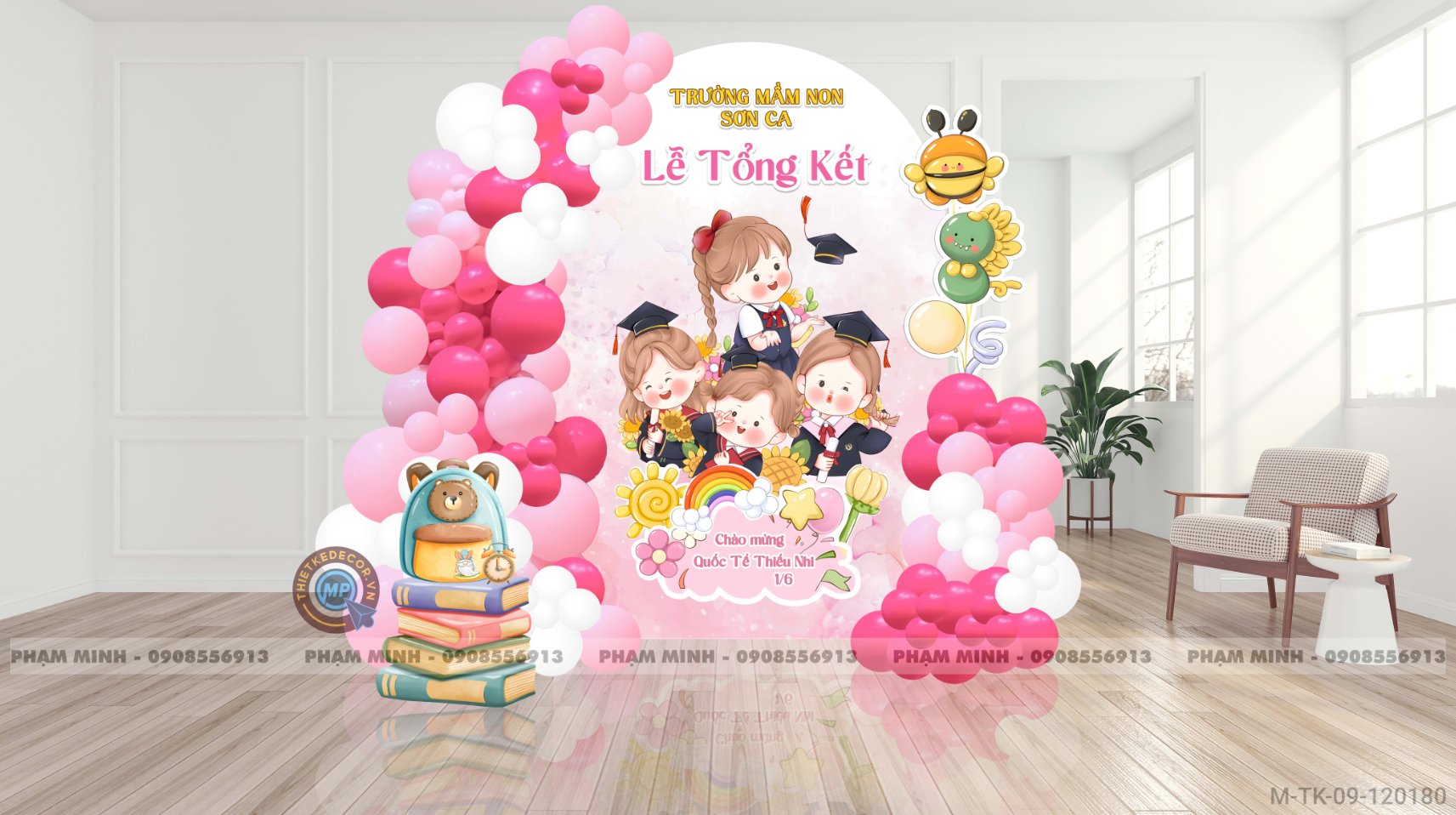 File thiết kế Tổng kết năm học và Chào mừng Quốc tế thiếu nhi 1/6 dễ thương đáng yêu.