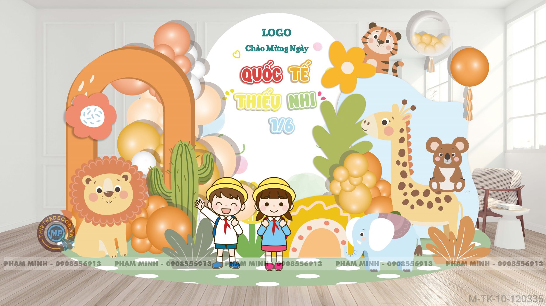 File thiết kế Tổng kết năm học và Chào mừng Quốc tế thiếu nhi 1/6 dễ thương đáng yêu.