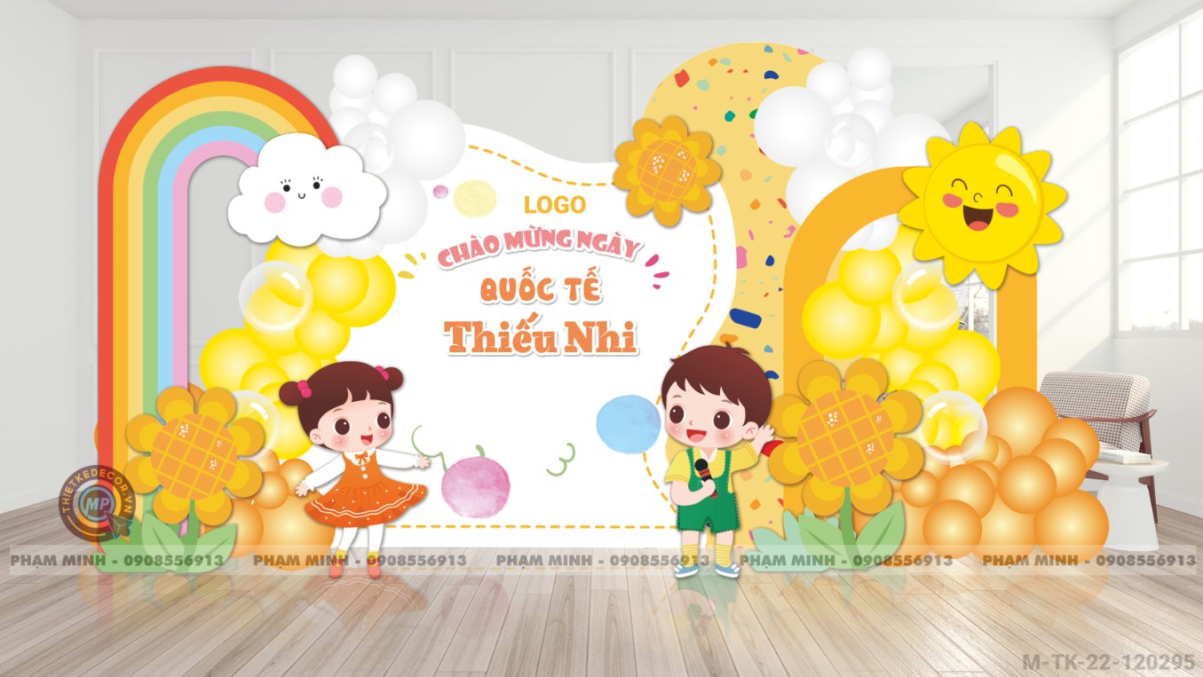 File thiết kế Tổng kết năm học và Chào mừng Quốc tế thiếu nhi 1/6 dễ thương đáng yêu.