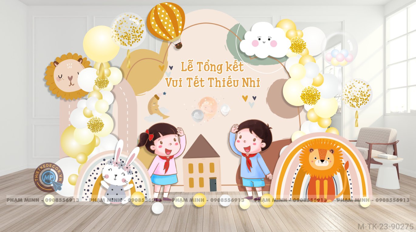 File thiết kế Tổng kết năm học và Chào mừng Quốc tế thiếu nhi 1/6 dễ thương đáng yêu.