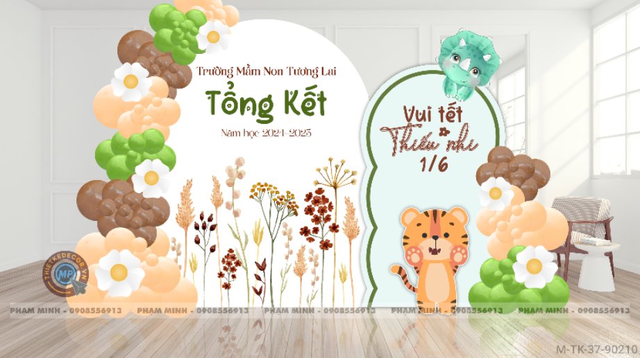 File thiết kế Tổng kết năm học và Chào mừng Quốc tế thiếu nhi 1/6 dễ thương đáng yêu.