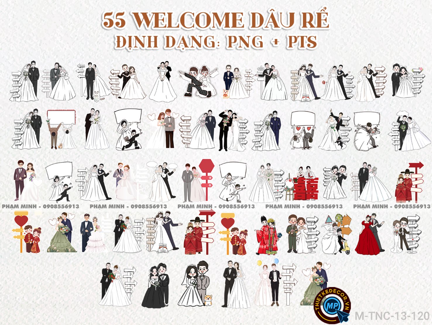 55 Welcome Dâu rể định dạng PNG tách nền.