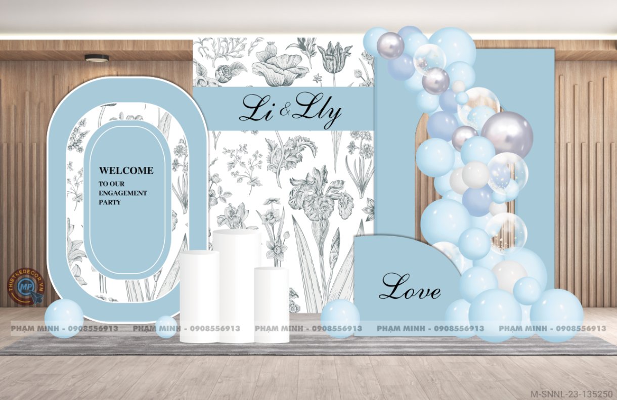 File thiết kế sinh nhật người lớn cho nữ tone Xanh mint hot trend sang trọng