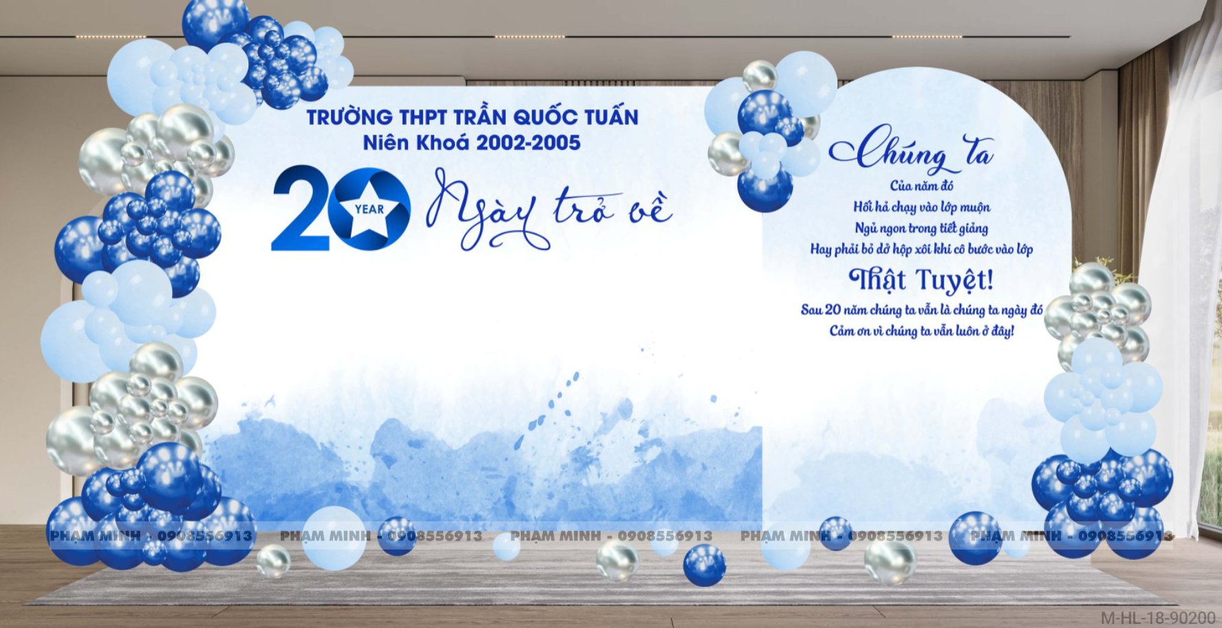 File thiết kế Background Họp lớp họp khóa kỷ niệm ngày trở về