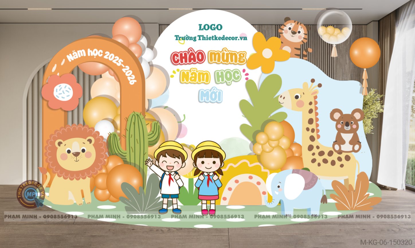 File thiết kế khai giảng chào mừng năm học mới Back to school