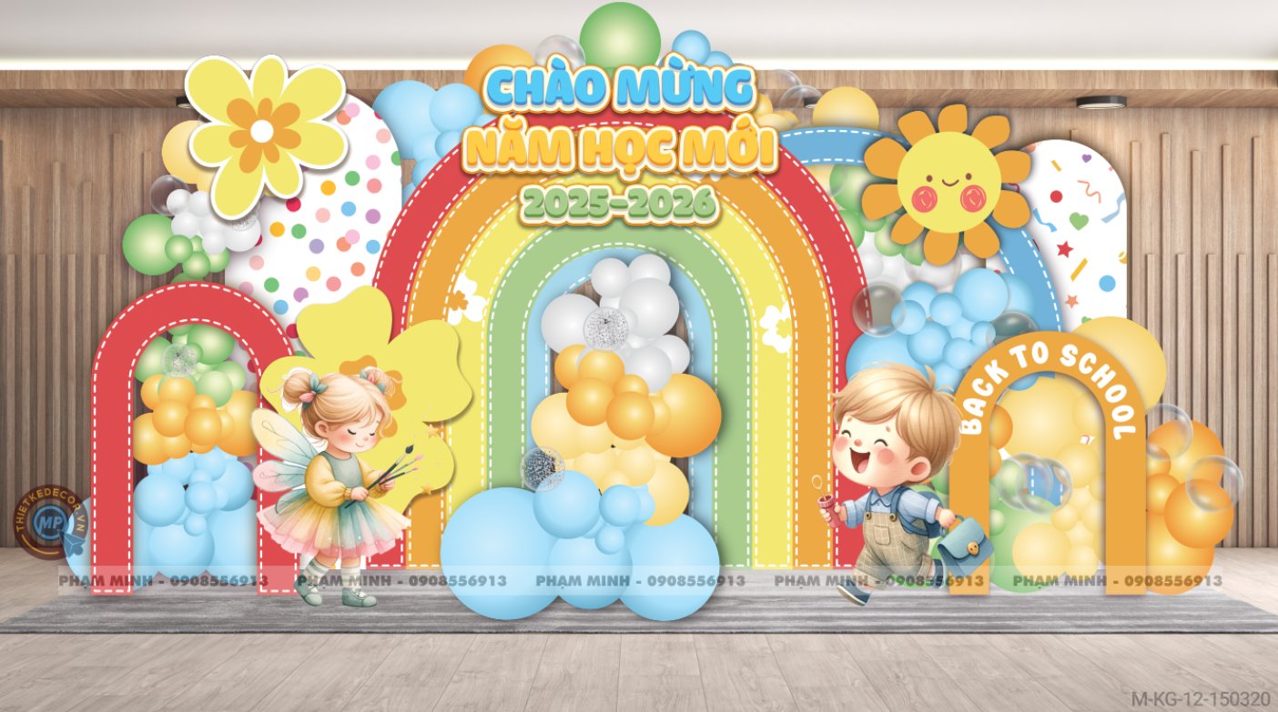 File thiết kế khai giảng chào mừng năm học mới Back to school