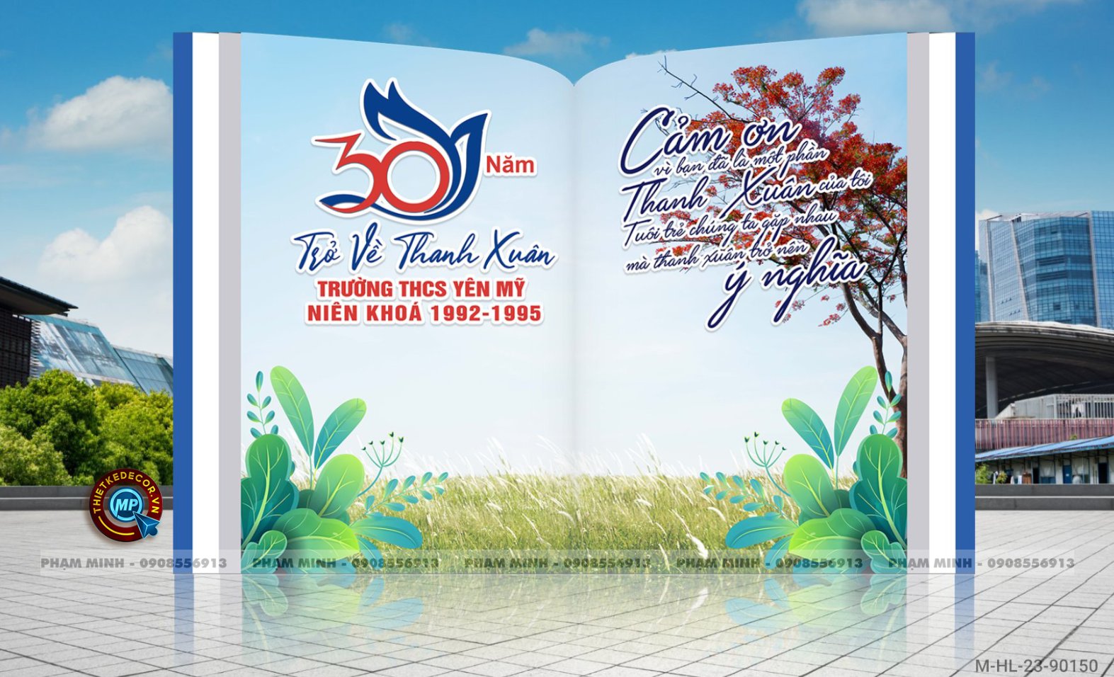 File thiết kế Background Họp lớp họp khóa kỷ niệm ngày trở về