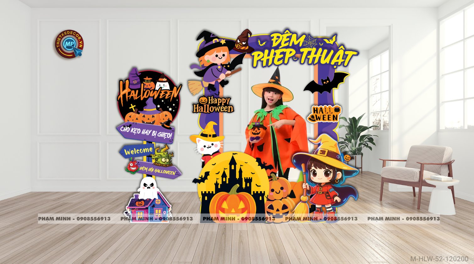 File thiết kế Khung chụp ảnh Halloween check in decor trang trí Lễ Hội Halloween cho Trung tâm Tiếng Anh, trường Mẫu giáo, Mall, nhà hàng, quán cà phê.