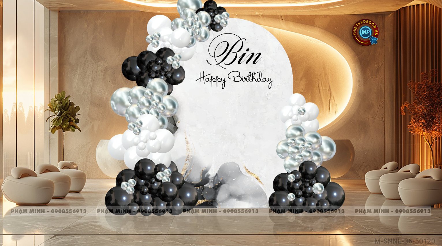 File thiết kế sinh nhật chồng, Sếp, bạn là nam sang trọng.