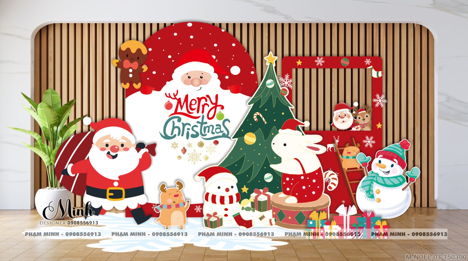 File thiết kế trang trí Giáng sinh Noel Merry Chrismas decor cây thông Decor cho trường học, trung tâm mua sắm, chung cư, nhà hàng, khách sạn, quán cà phê...