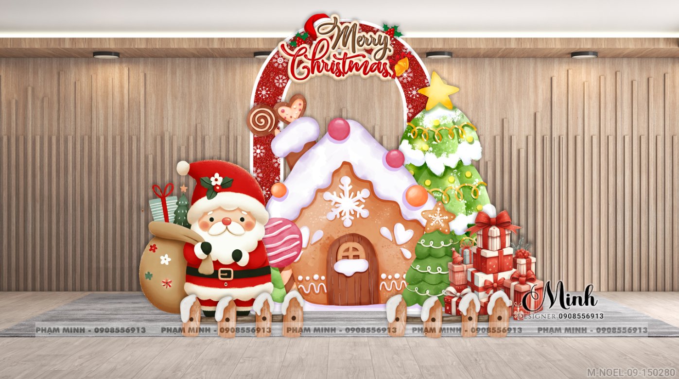 File thiết kế trang trí Giáng sinh Noel Merry Chrismas decor cây thông Decor cho trường học, trung tâm mua sắm, chung cư, nhà hàng, khách sạn, quán cà phê...
