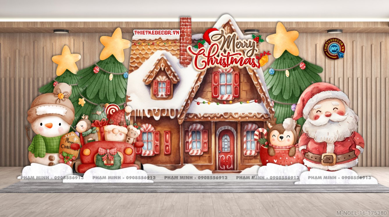 File thiết kế trang trí Giáng sinh Noel Merry Chrismas decor cây thông Decor cho trường học, trung tâm mua sắm, chung cư, nhà hàng, khách sạn, quán cà phê...