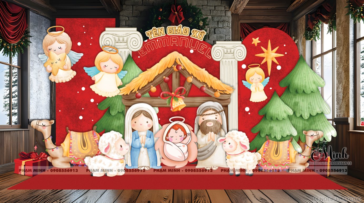 File thiết kế trang trí Giáng sinh Noel Merry Chrismas decor cây thông Decor cho trường học, trung tâm mua sắm, chung cư, nhà hàng, khách sạn, quán cà phê...