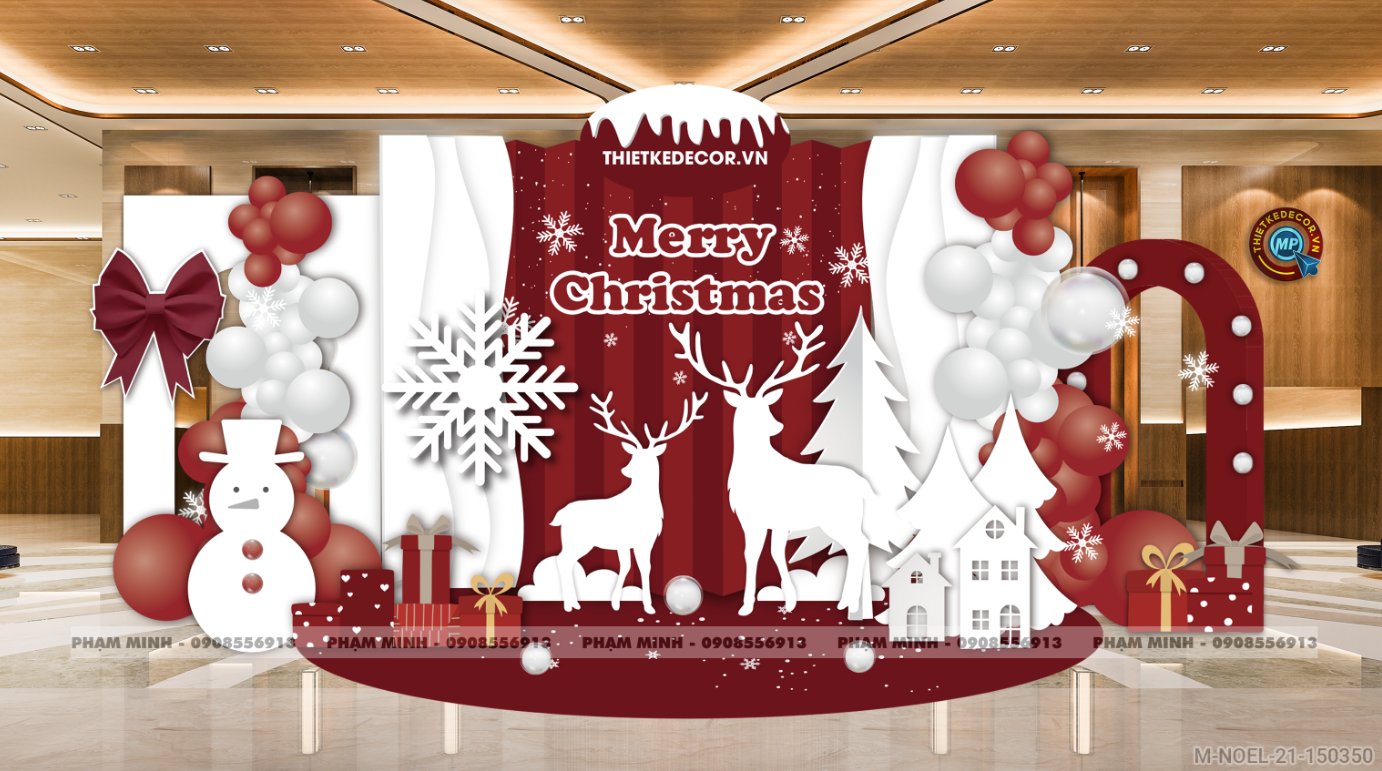 File thiết kế trang trí Giáng sinh Noel Merry Chrismas decor cây thông Decor cho trường học, trung tâm mua sắm, chung cư, nhà hàng, khách sạn, quán cà phê...