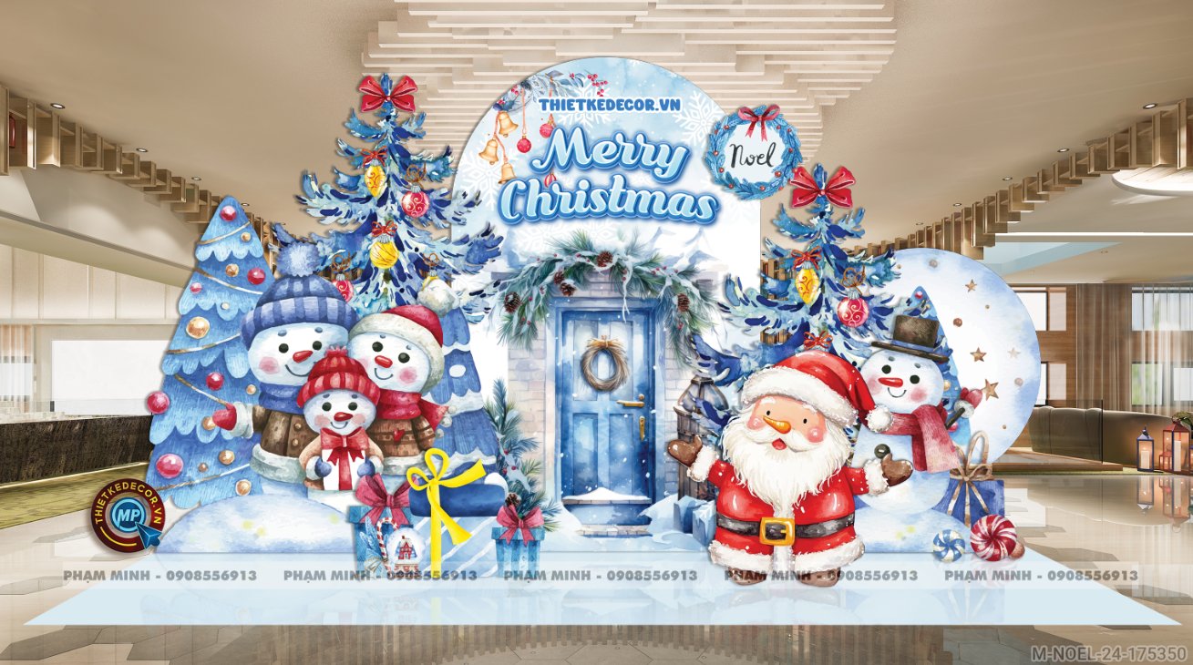 File thiết kế trang trí Giáng sinh Noel Merry Chrismas decor cây thông Decor cho trường học, trung tâm mua sắm, chung cư, nhà hàng, khách sạn, quán cà phê...