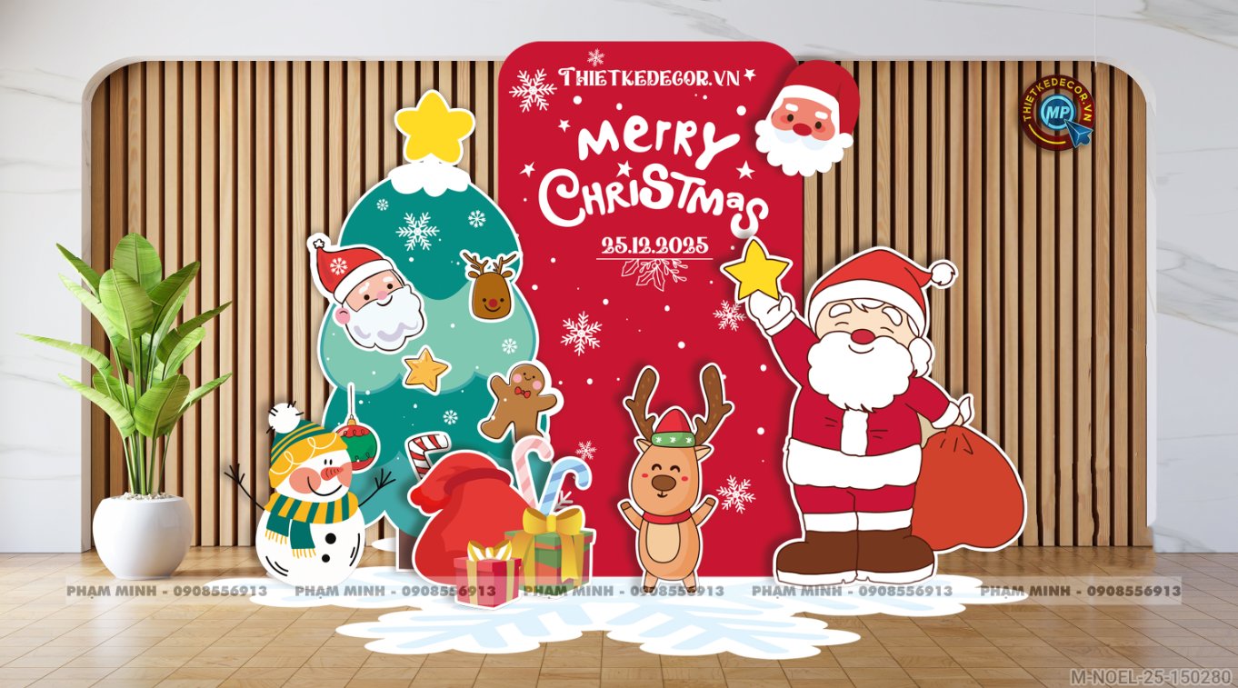 File thiết kế trang trí Giáng sinh Noel Merry Chrismas decor cây thông Decor cho trường học, trung tâm mua sắm, chung cư, nhà hàng, khách sạn, quán cà phê...