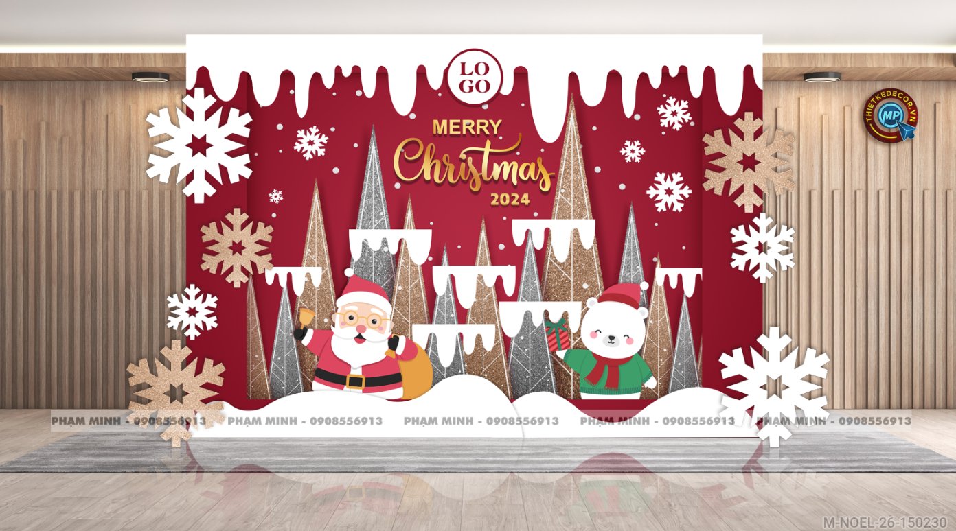 File thiết kế trang trí Giáng sinh Noel Merry Chrismas decor cây thông Decor cho trường học, trung tâm mua sắm, chung cư, nhà hàng, khách sạn, quán cà phê...