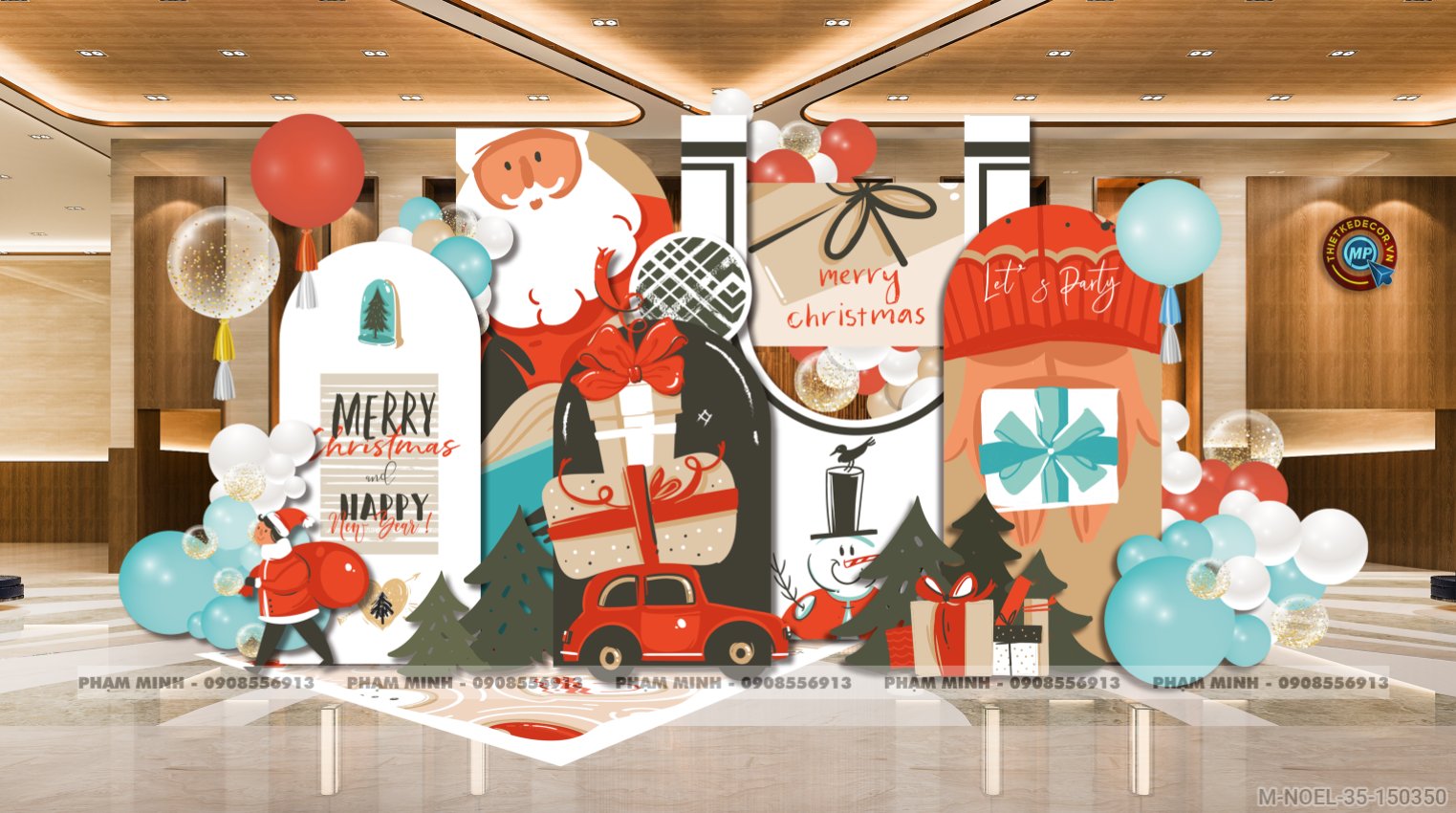 File thiết kế trang trí Giáng sinh Noel Merry Chrismas decor cây thông Decor cho trường học, trung tâm mua sắm, chung cư, nhà hàng, khách sạn, quán cà phê...