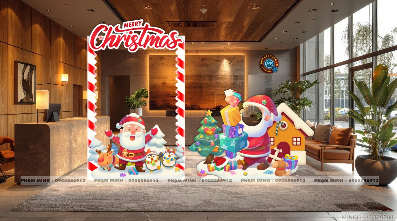 File thiết kế Khung chụp ảnh trang trí Giáng sinh Noel Merry Chrismas decor cây thông Decor cho trường học, trung tâm mua sắm, chung cư, nhà hàng, khách sạn, quán cà phê...