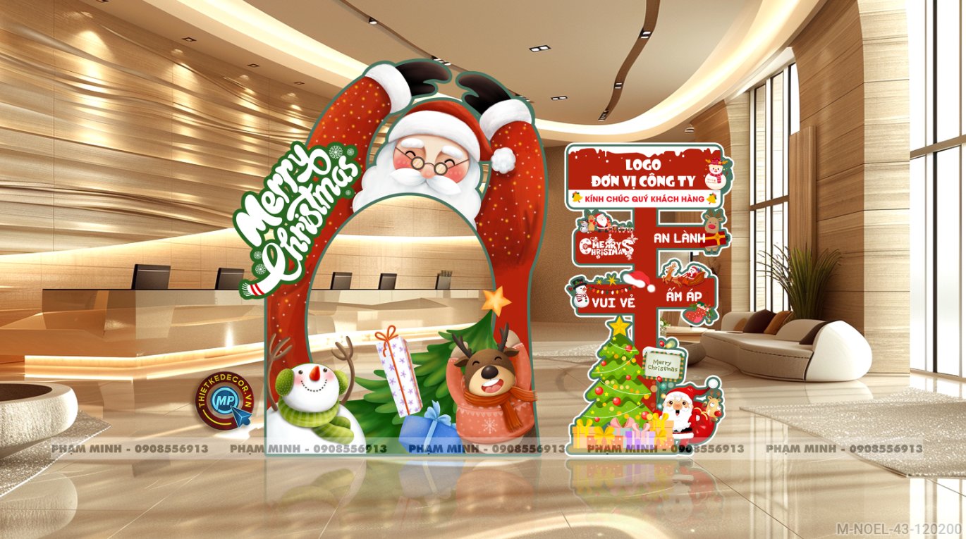 File thiết kế Khung chụp ảnh trang trí Giáng sinh Noel Merry Chrismas decor cây thông Decor cho trường học, trung tâm mua sắm, chung cư, nhà hàng, khách sạn, quán cà phê...