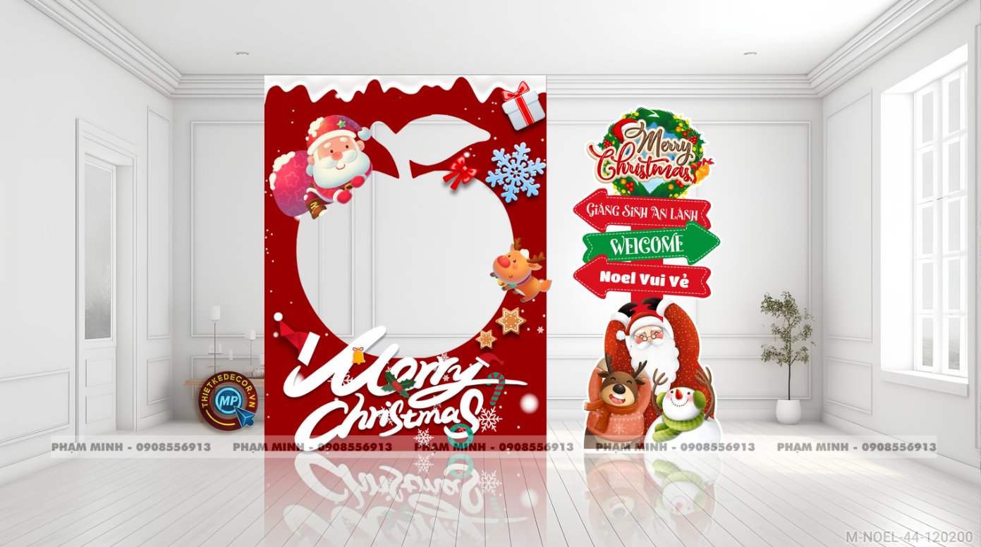 File thiết kế Khung chụp ảnh trang trí Giáng sinh Noel Merry Chrismas decor cây thông Decor cho trường học, trung tâm mua sắm, chung cư, nhà hàng, khách sạn, quán cà phê...