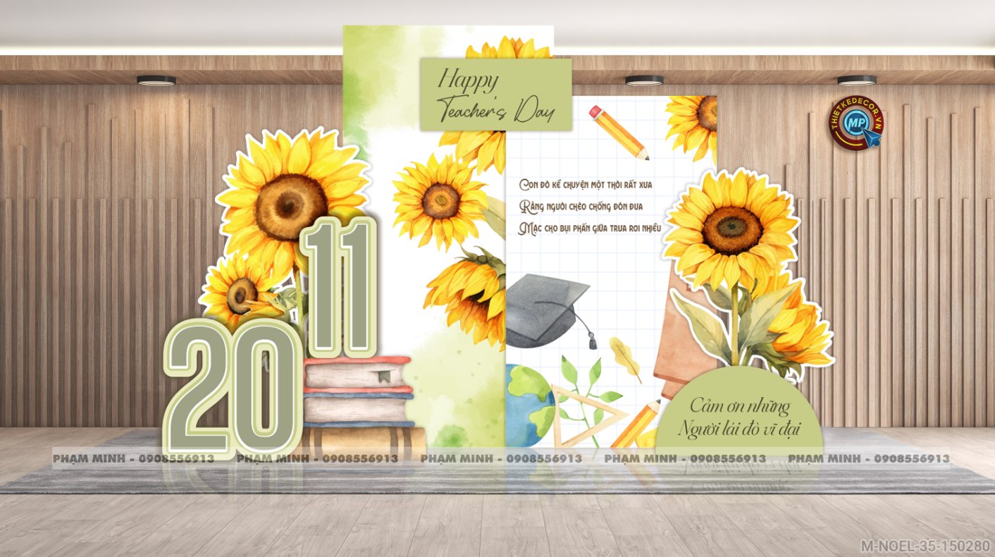 File thiết kế background trang trí ngày Nhà giáo Việt Nam 20.11 Decor bong bóng chụp ảnh Happy teacher's day cho trường học đẹp, sang trọng.