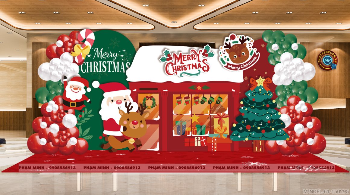 File thiết kế trang trí Giáng sinh Noel Merry Chrismas decor cây thông Decor cho trường học, trung tâm mua sắm, chung cư, nhà hàng, khách sạn, quán cà phê...