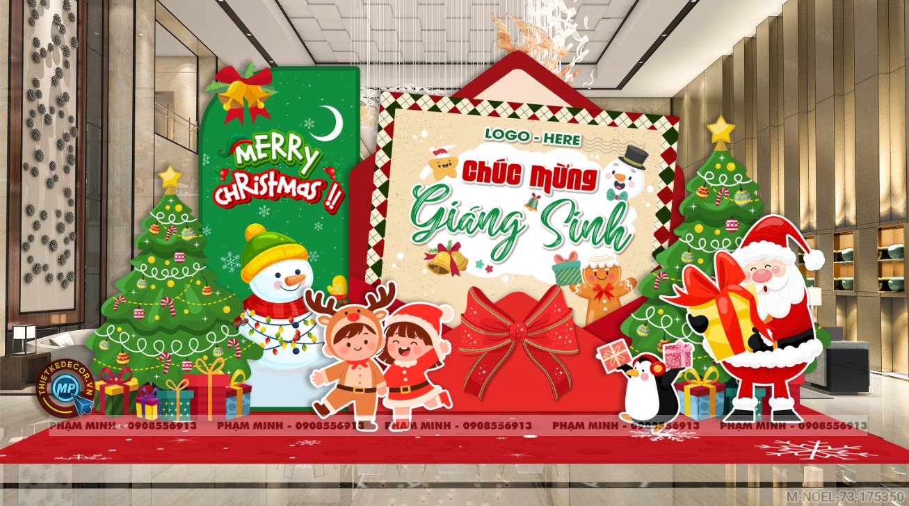 File thiết kế trang trí Giáng sinh Noel Merry Christmas decor cây thông Decor cho trường học, trung tâm mua sắm, chung cư, nhà hàng, khách sạn, quán cà phê...