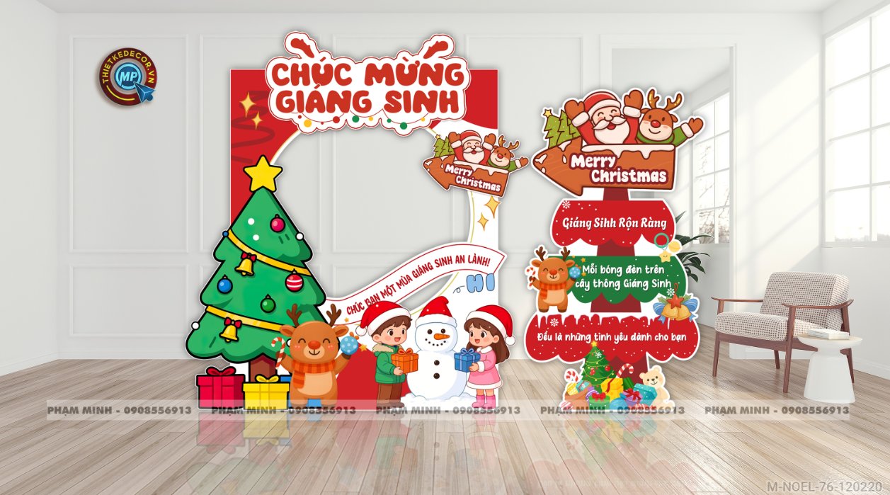 File thiết kế trang trí Giáng sinh Noel Merry Christmas decor cây thông Decor cho trường học, trung tâm mua sắm, chung cư, nhà hàng, khách sạn, quán cà phê...