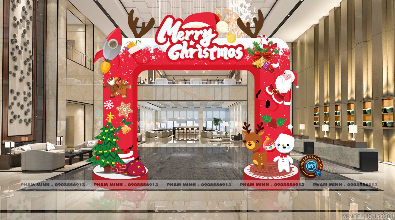 File thiết kế trang trí Giáng sinh Noel Merry Christmas decor cây thông Decor cho trường học, trung tâm mua sắm, chung cư, nhà hàng, khách sạn, quán cà phê...