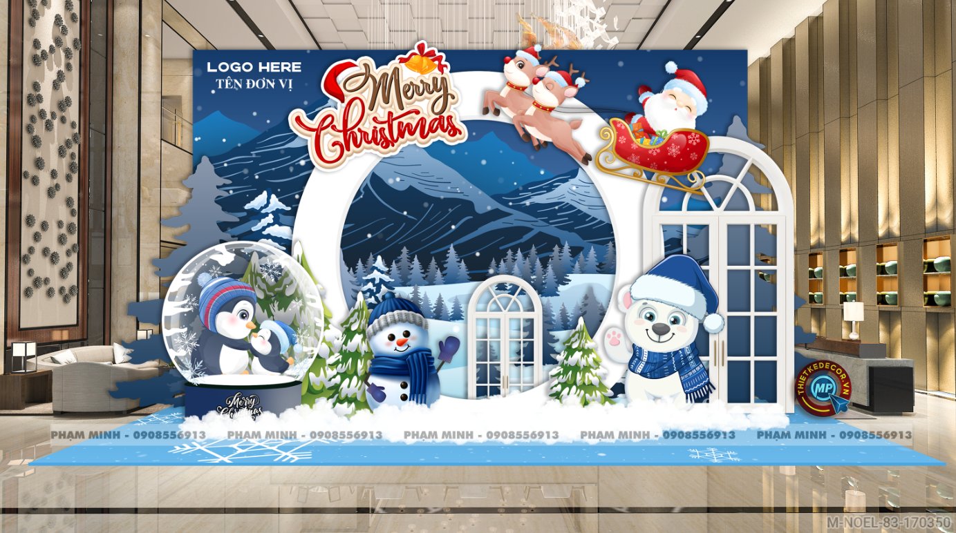 File thiết kế trang trí Giáng sinh Noel Merry Christmas decor cây thông Decor cho trường học, trung tâm mua sắm, chung cư, nhà hàng, khách sạn, quán cà phê...