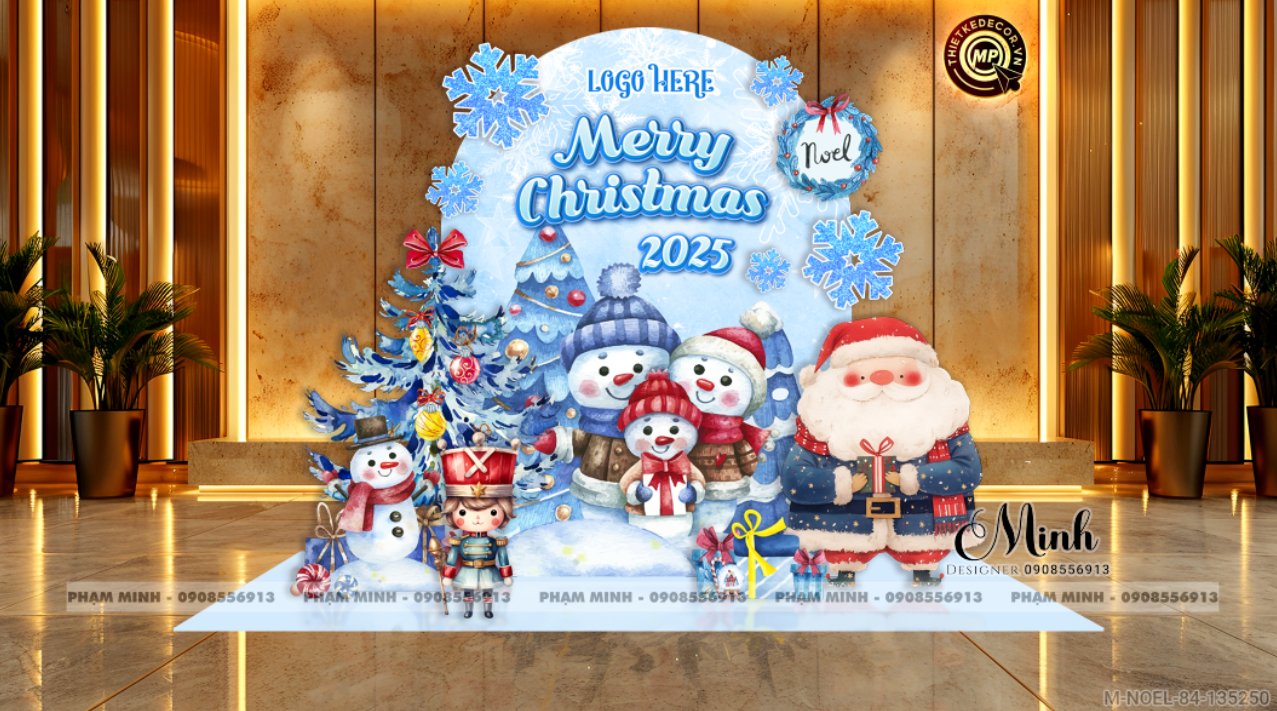 File thiết kế trang trí Giáng sinh Noel Merry Christmas decor cây thông Decor cho trường học, trung tâm mua sắm, chung cư, nhà hàng, khách sạn, quán cà phê...
