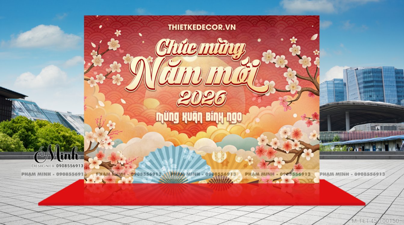 File thiết kế trang trí Tết 2026 Xuân Bính Ngọ decor tiểu cảnh không gian chụp ảnh checkin cho Sảnh chung cư, Nhà hàng, khách sạn, trường học, quán cà phê sang trọng, đẹp mắt.